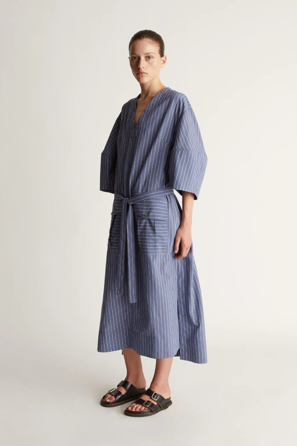 Heath Dress | Blue Stripes