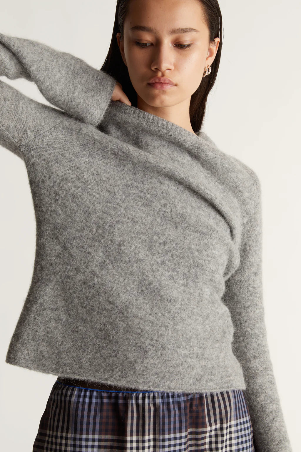 Sawyer Boat Neck Sweater | Grey