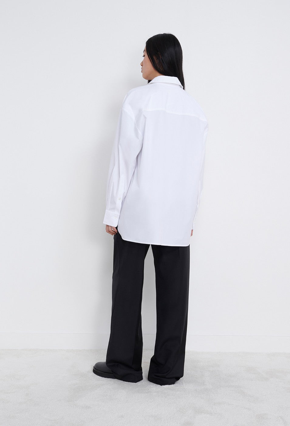 LouLou Studio Espanto Poplin Shirt - White