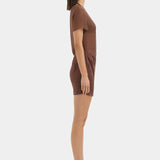 Sir Luca Mini Dress in Chestnut