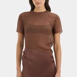 Sir Luca Mini Dress in Chestnut
