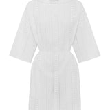 Matteau Magyar Broderie Tee Dress in White