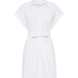Matteau Mini Shirt Dress in White