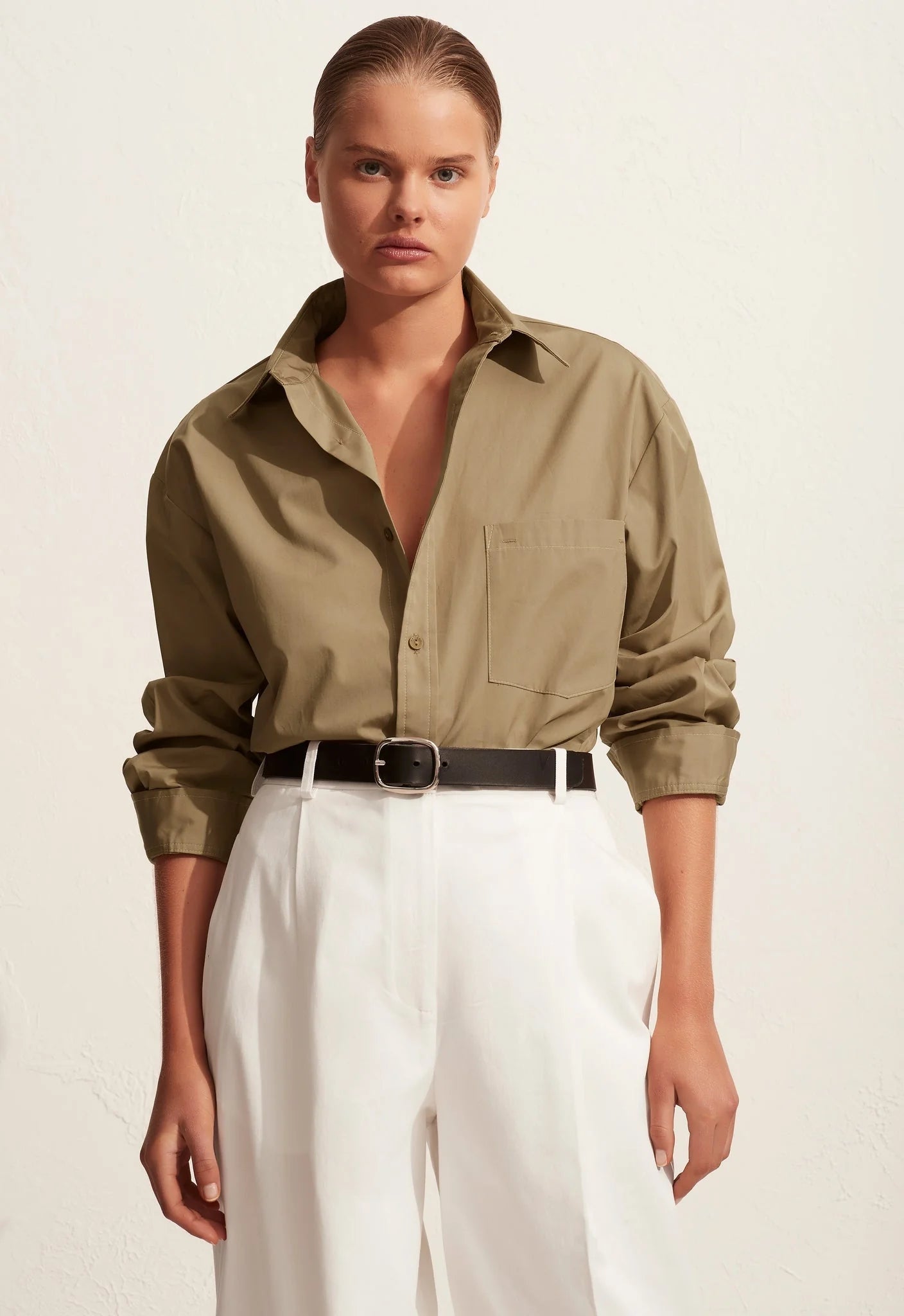 Matteau Classic Pocket Shirt - Stone