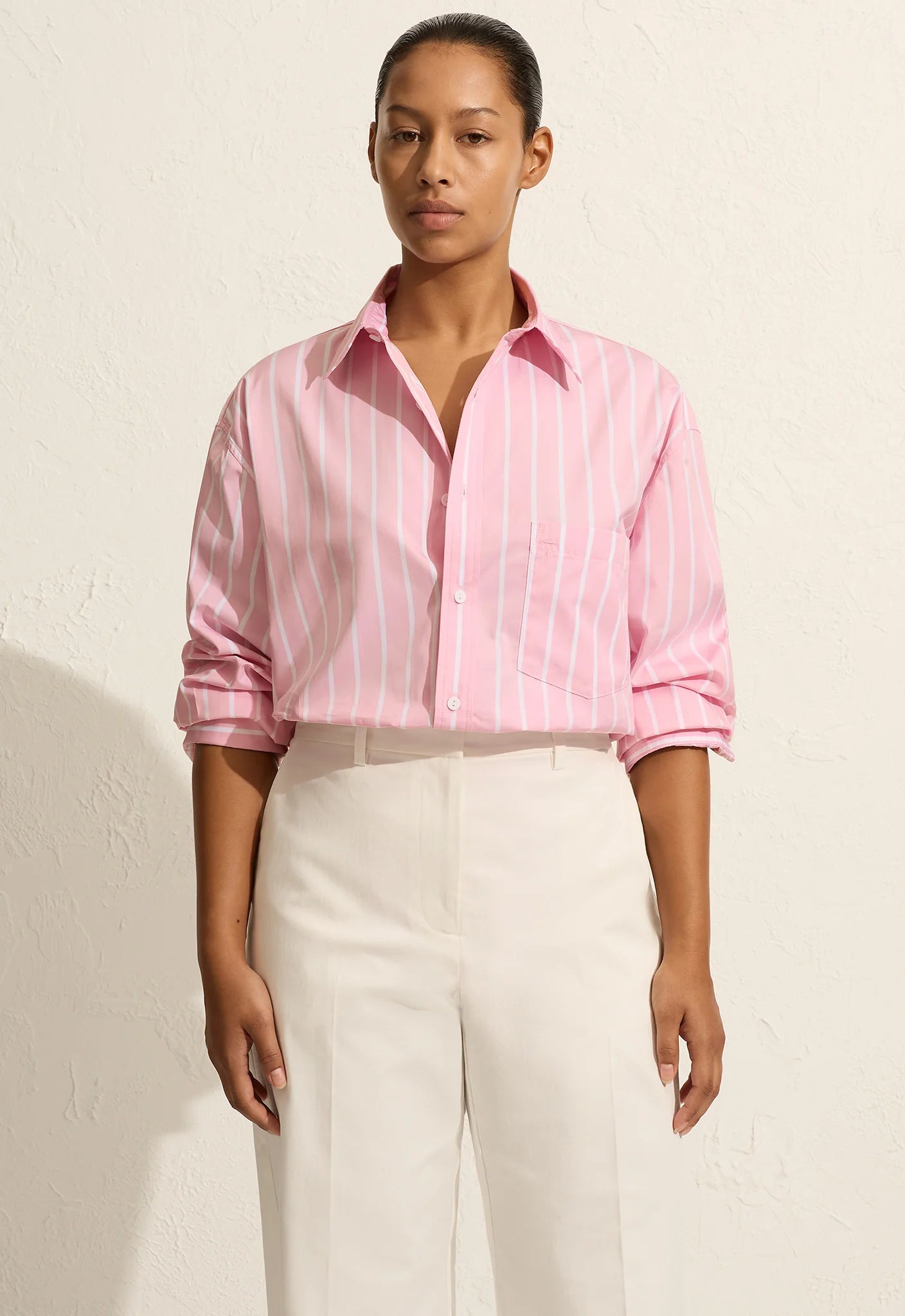Matteau Classic Stripe Shirt - Sorbet