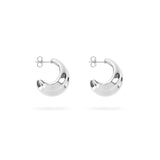Nina Gordon Mega Hoops Large In Silver