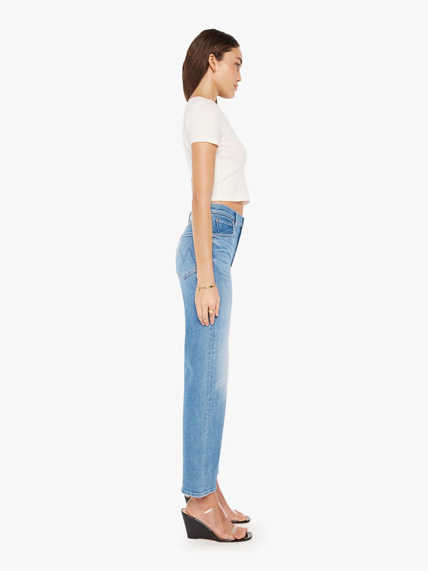 MOTHER The Wrapper Patch Springy Ankle High-Rise Jeans | Anthropologie  Singapore - Women's Clothing, Accessories & Home