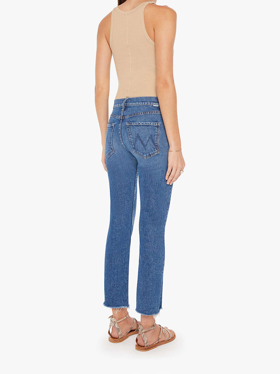 Mid Rise Rider Ankle Fray Jean - Local Charm
