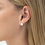 Nina Gordon Fold Hoops SMALL in Silver