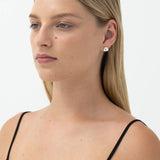 Nina Gordon Fold Hoops SMALL in Silver