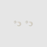 Nina Gordon Fold Hoops SMALL in Silver