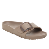 Birkenstock Madrid Big Buckle EVA Sandal in Grey Taupe Narrow