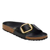 Birkenstock Madrid Big Buckle High Shine Sandal in Black Patent Narrow