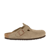 Birkenstock  Boston SFB Suede Leather in Taupe (Narrow)