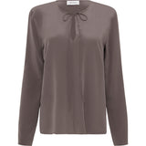 Matteau Popover Tie Blouse in Slate