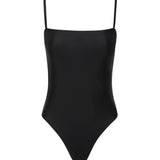 Matteau Petite Square Maillot in Deep Black