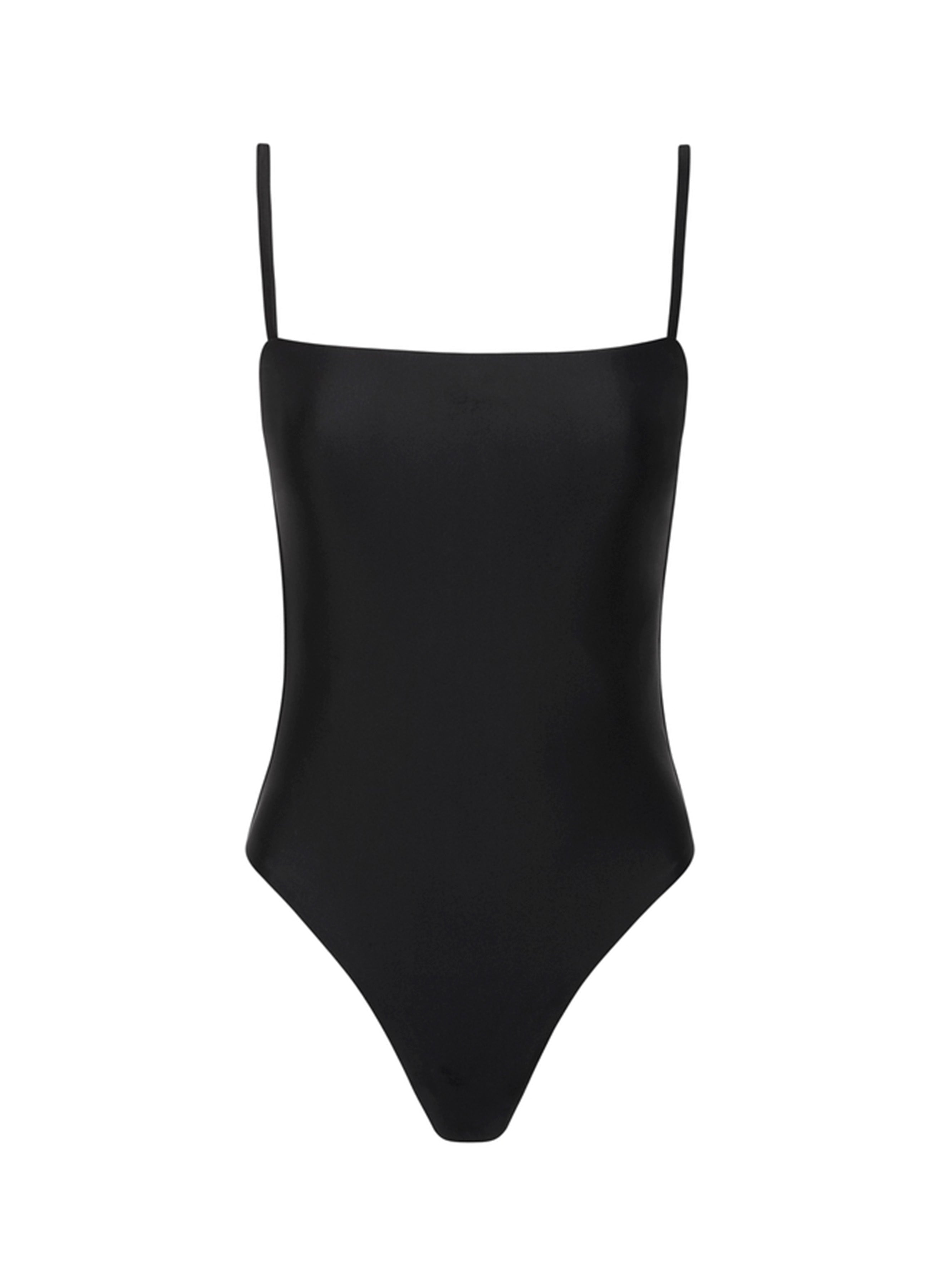 Matteau Petite Square Maillot in Deep Black