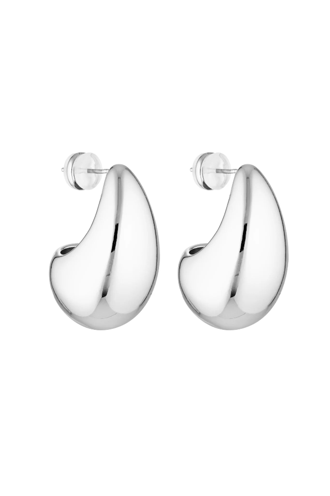 Porter Blob Earrings - Silver