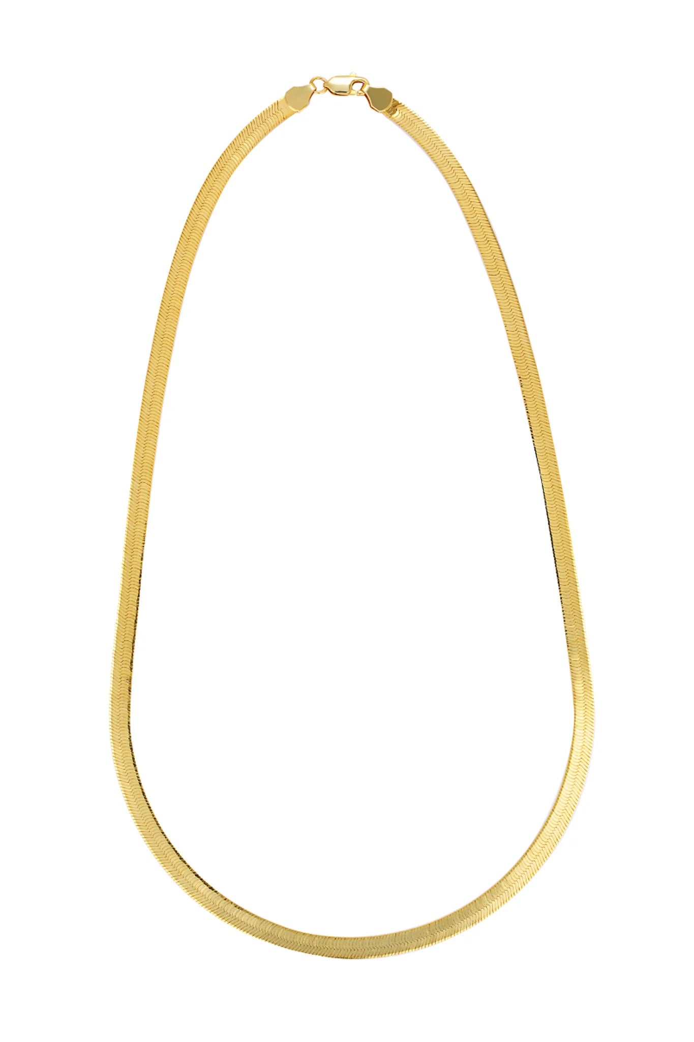 Glossy Snake Necklace | Gold