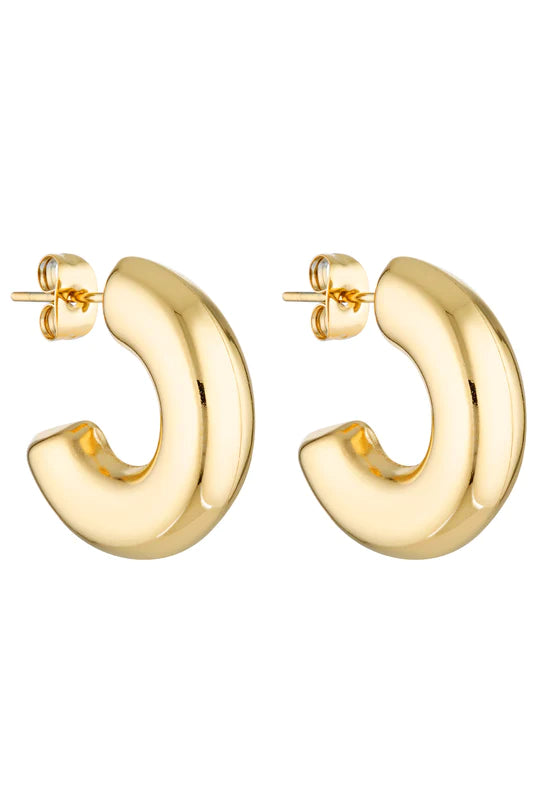 Porter Chubby Hoops - Gold
