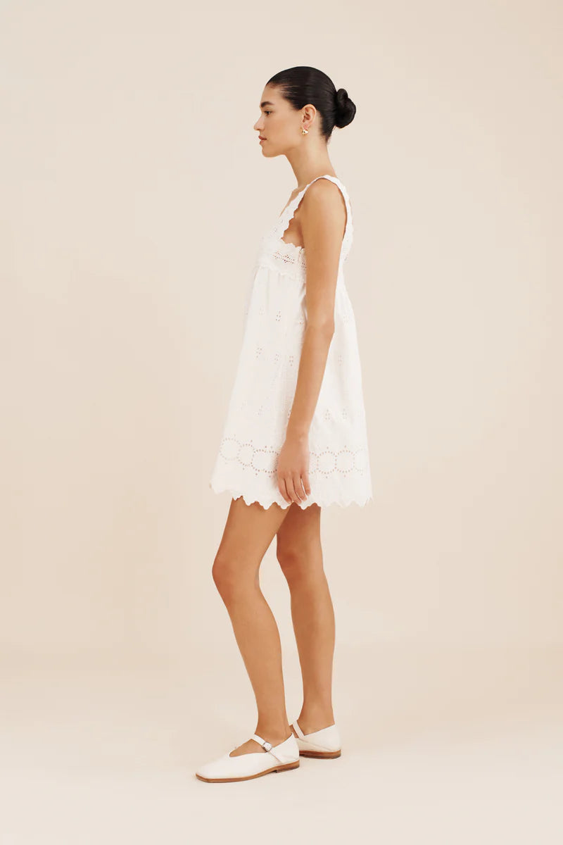 Amelia Mini Dress | Vintage White