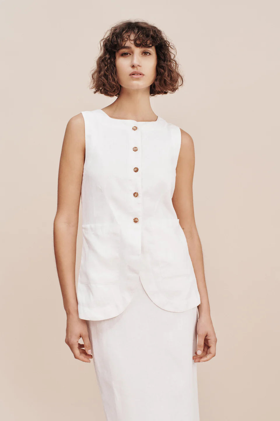 Posse The label Poppy Dress Ivory, Designer Collection