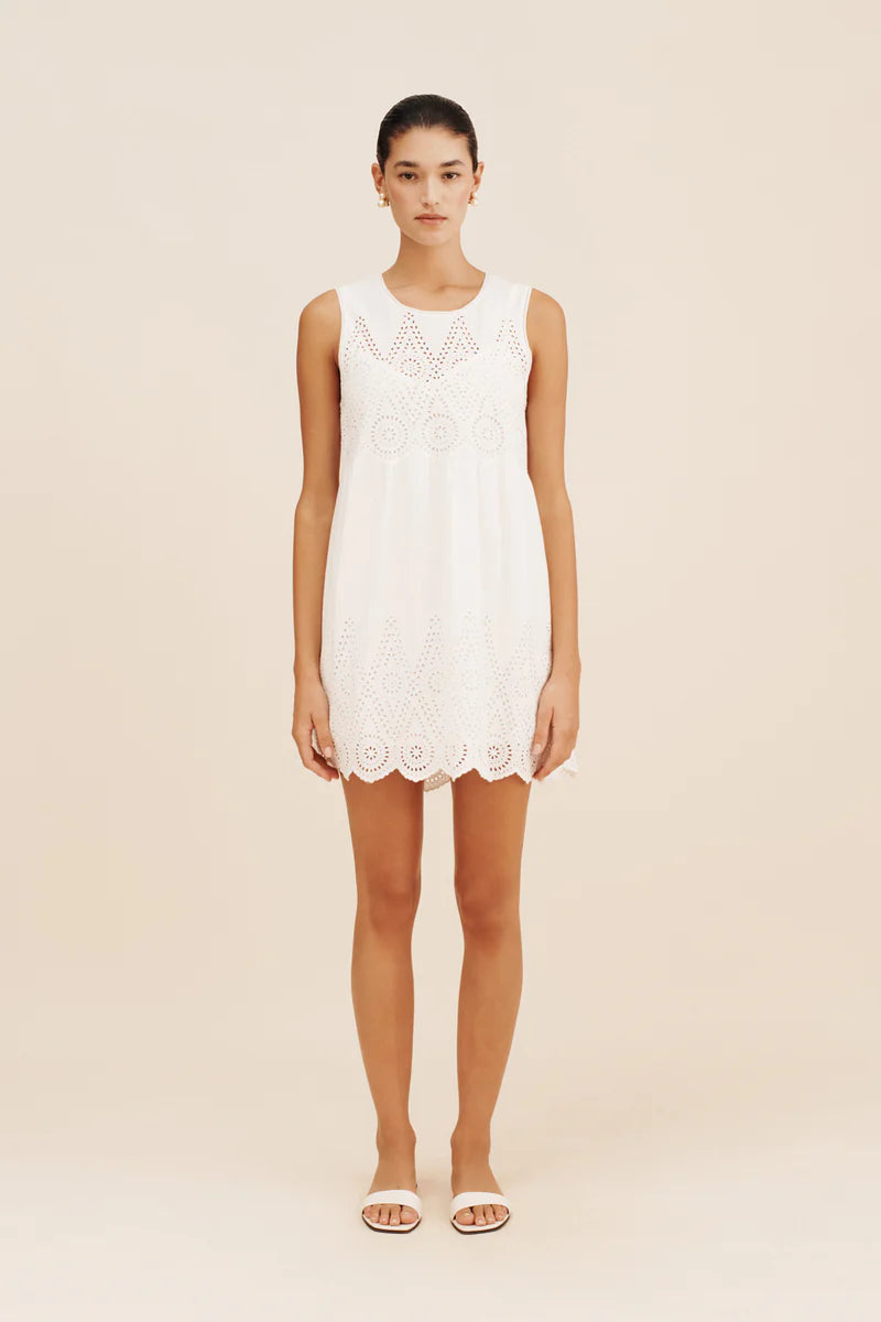 Posse Louisa Mini Dress - Vintage White