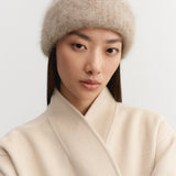 Almada Roe Brushed Beanie in Nougat