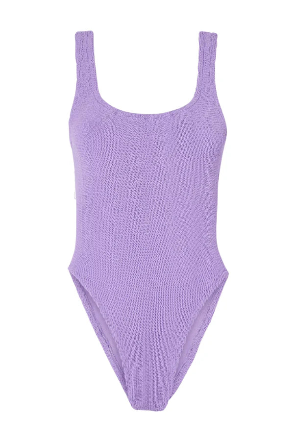 Hunza G Square Neck Swim in Lilac