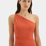 Sir Rossana Gown in Terracotta