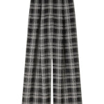 A Emery Goddard Sheer Pant in Black And White Check