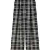 A Emery Goddard Sheer Pant in Black And White Check