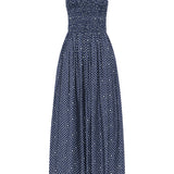 Matteau Shirred Bodice Dress in Bluebell