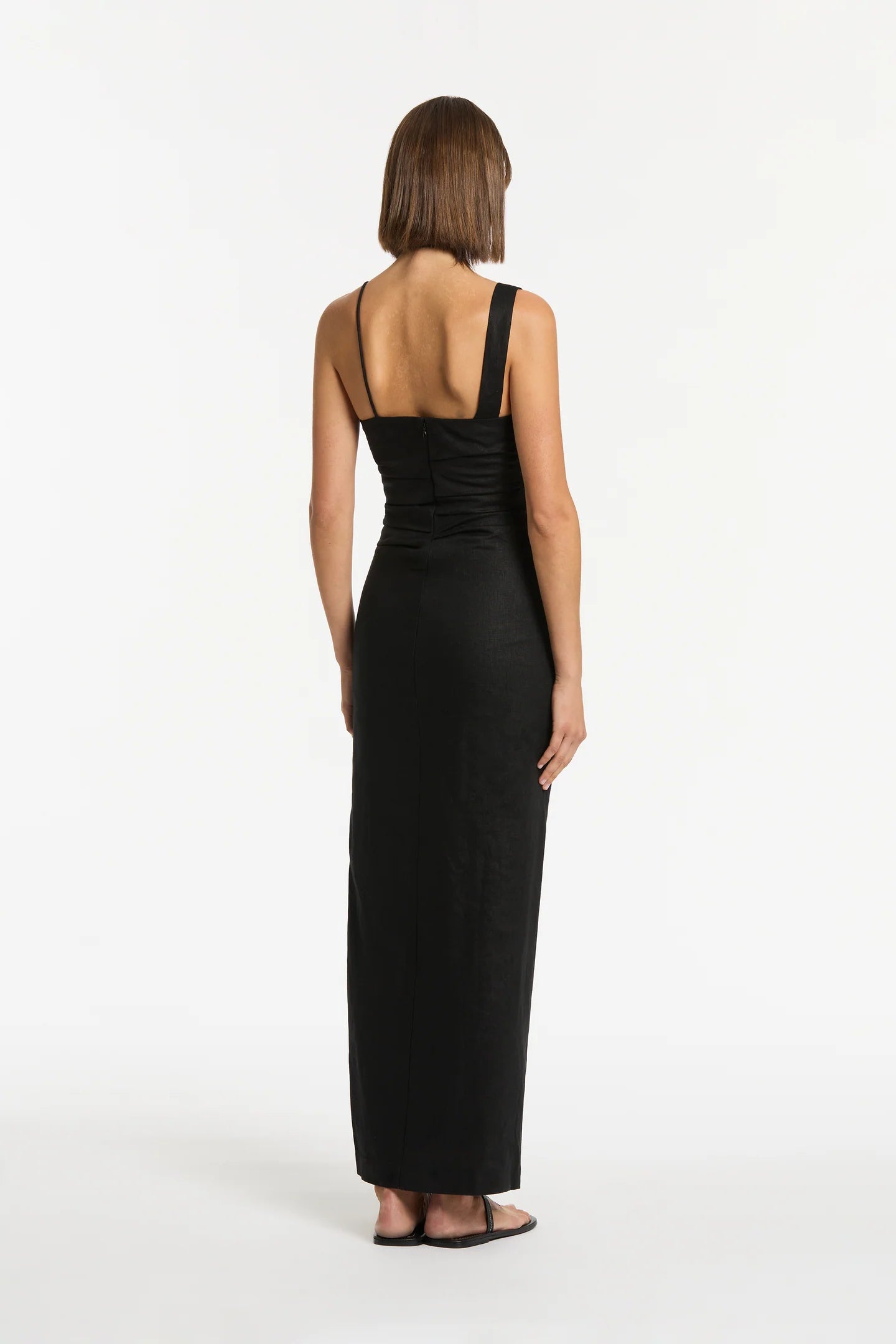 SIR. Antonia Beaded Midi Dress - Black