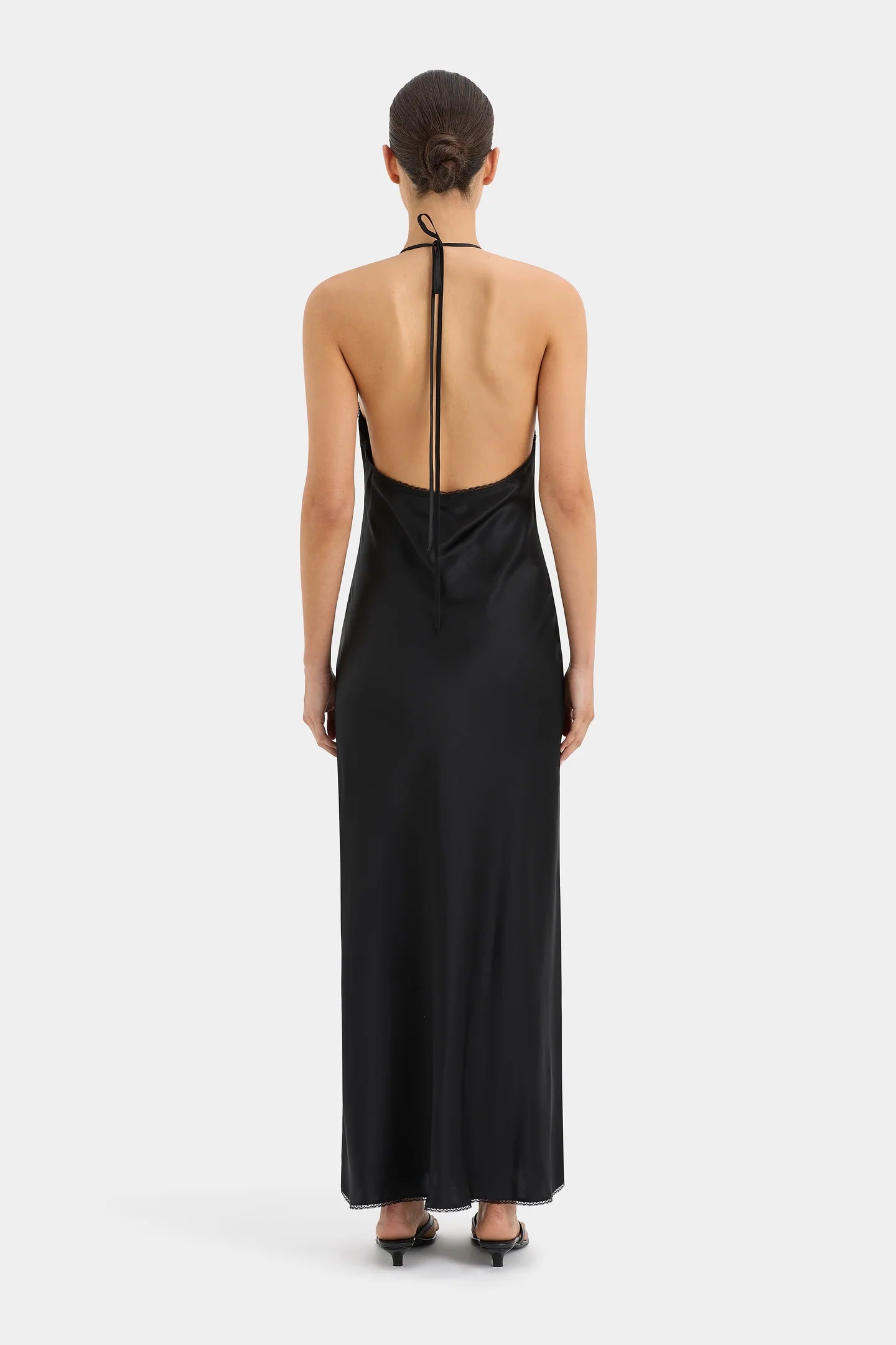 SIR. Aries Halter Gown - Black