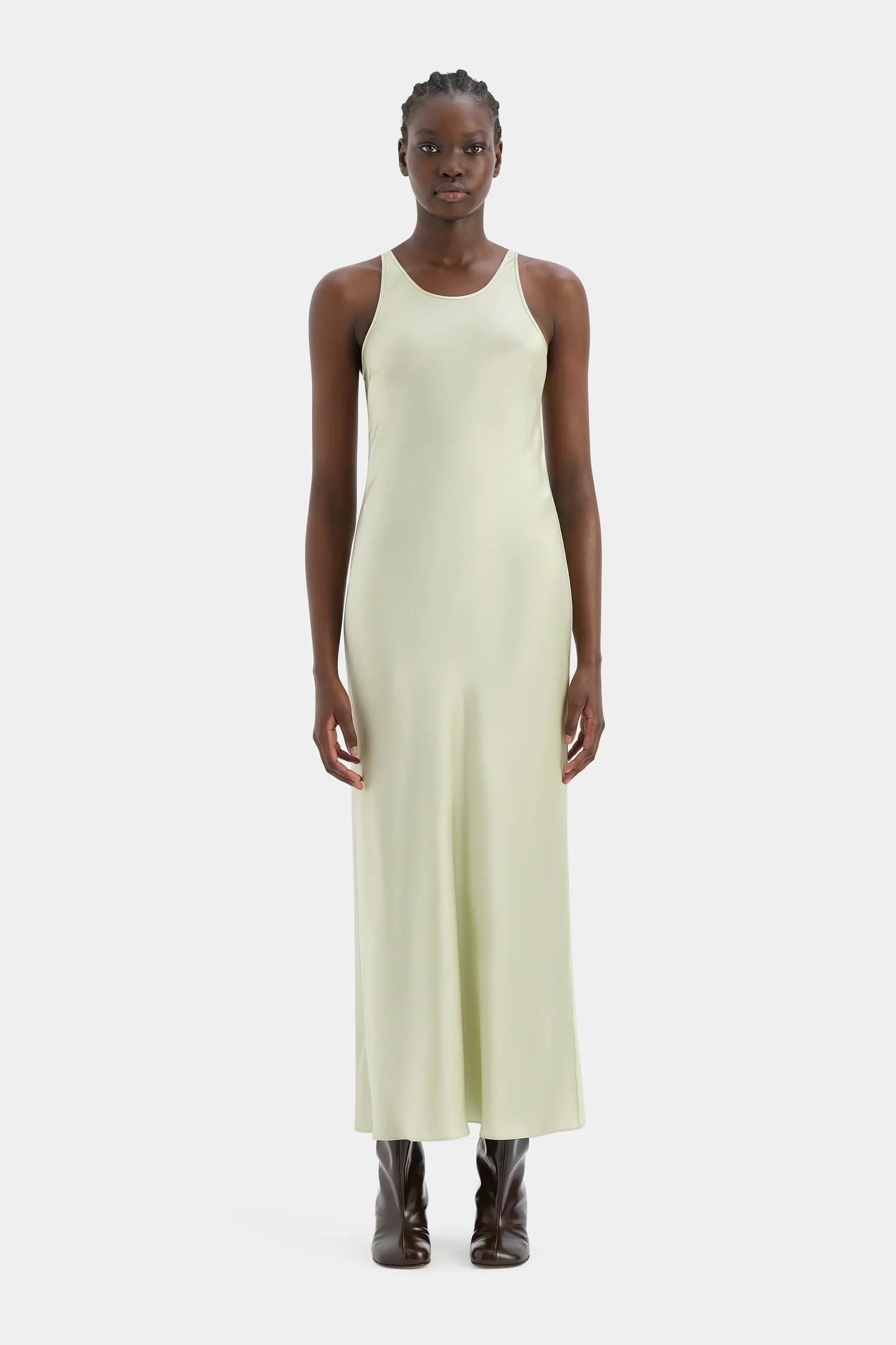 Lucid Bias Slip Dress | Light Sage