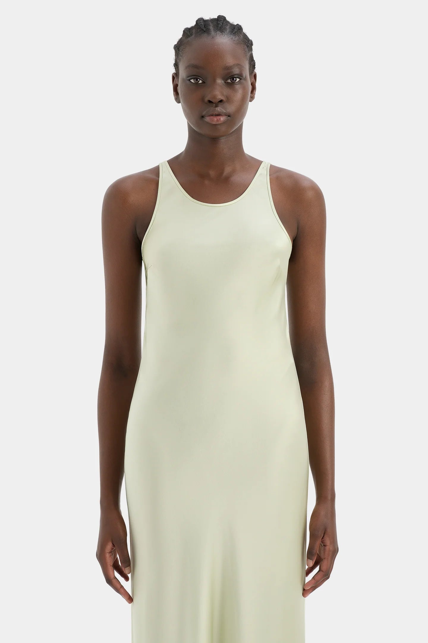 Lucid Bias Slip Dress | Light Sage