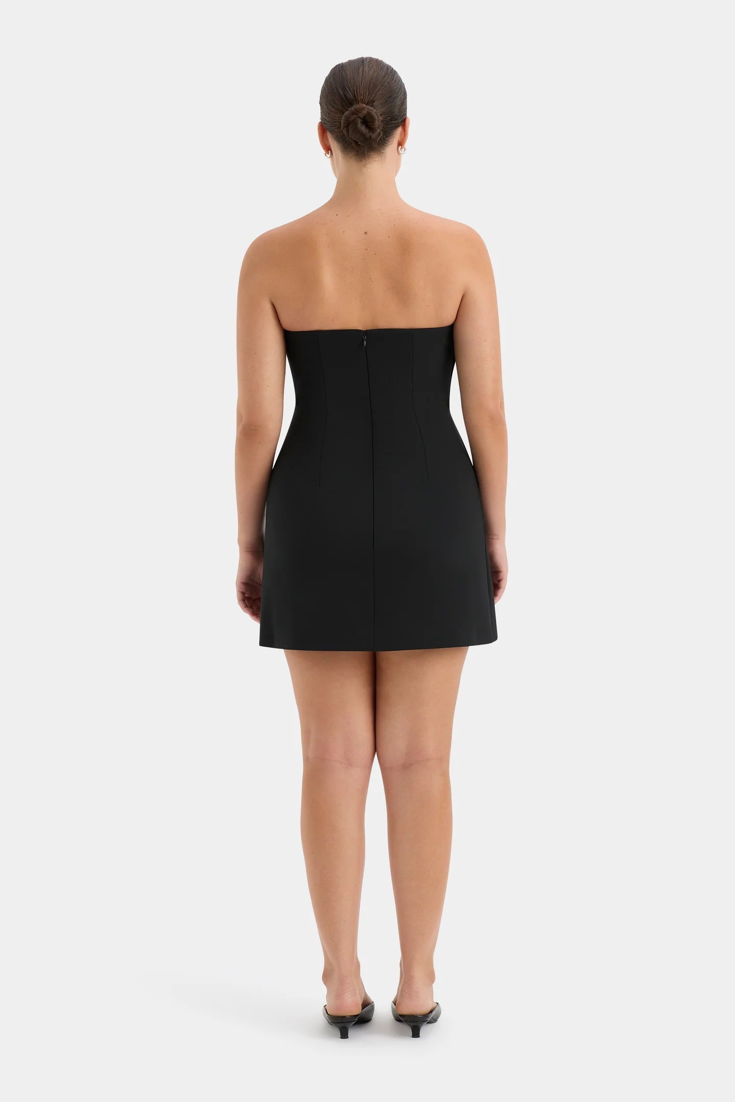 SIR. Leonardo Pleated Mini Dress - Black