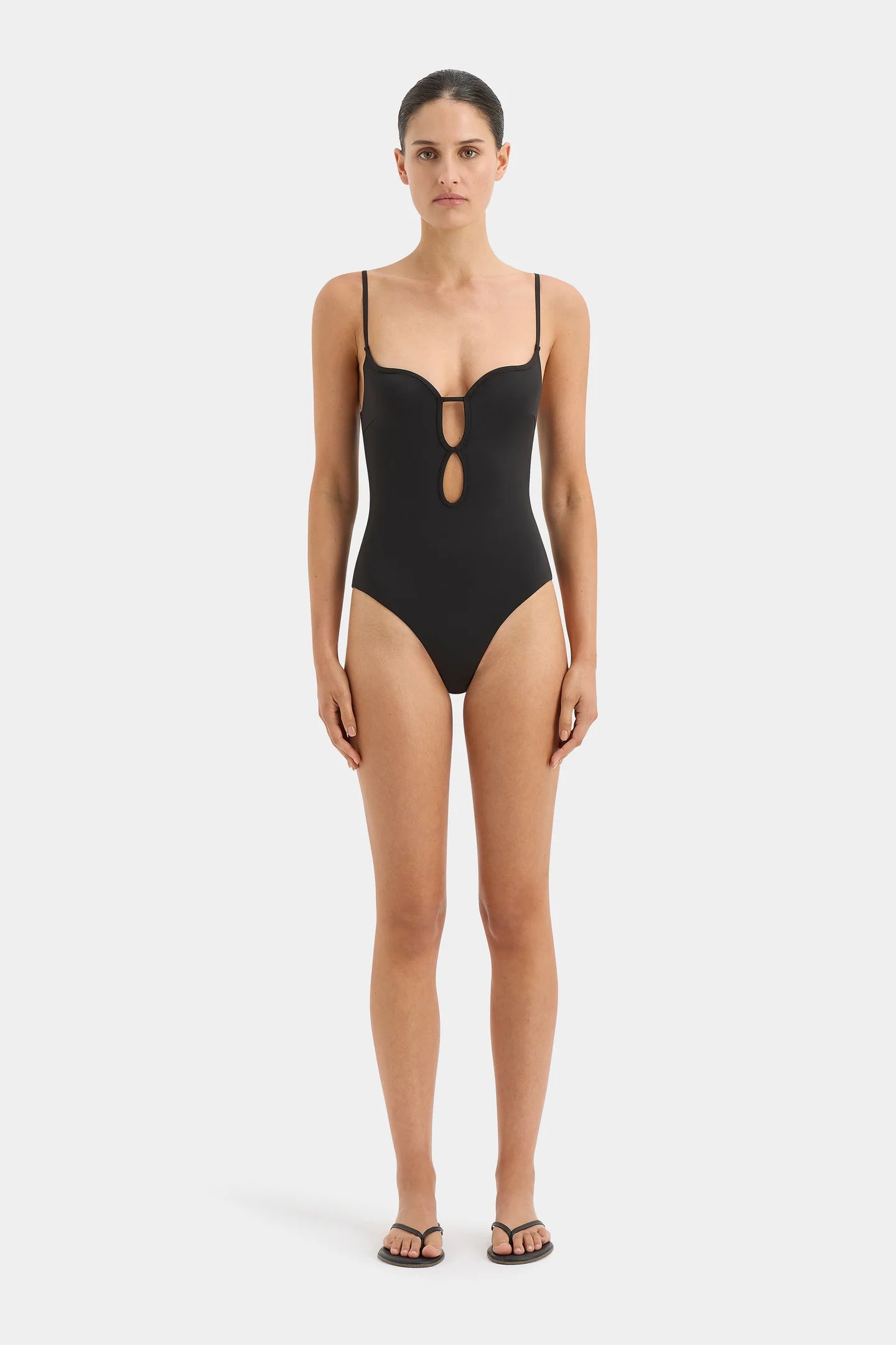 SIR. Renata Keyhole One Piece - Black