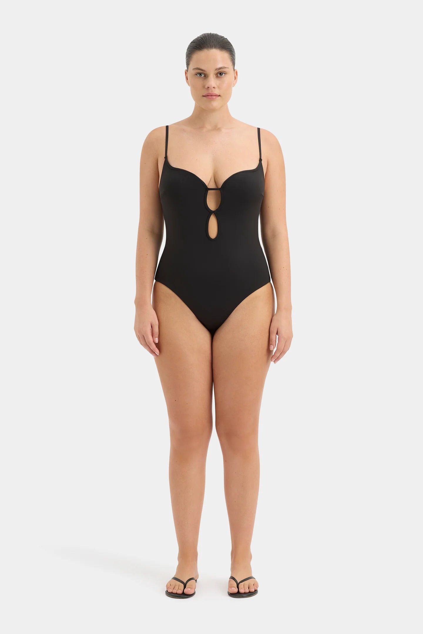 SIR. Renata Keyhole One Piece - Black