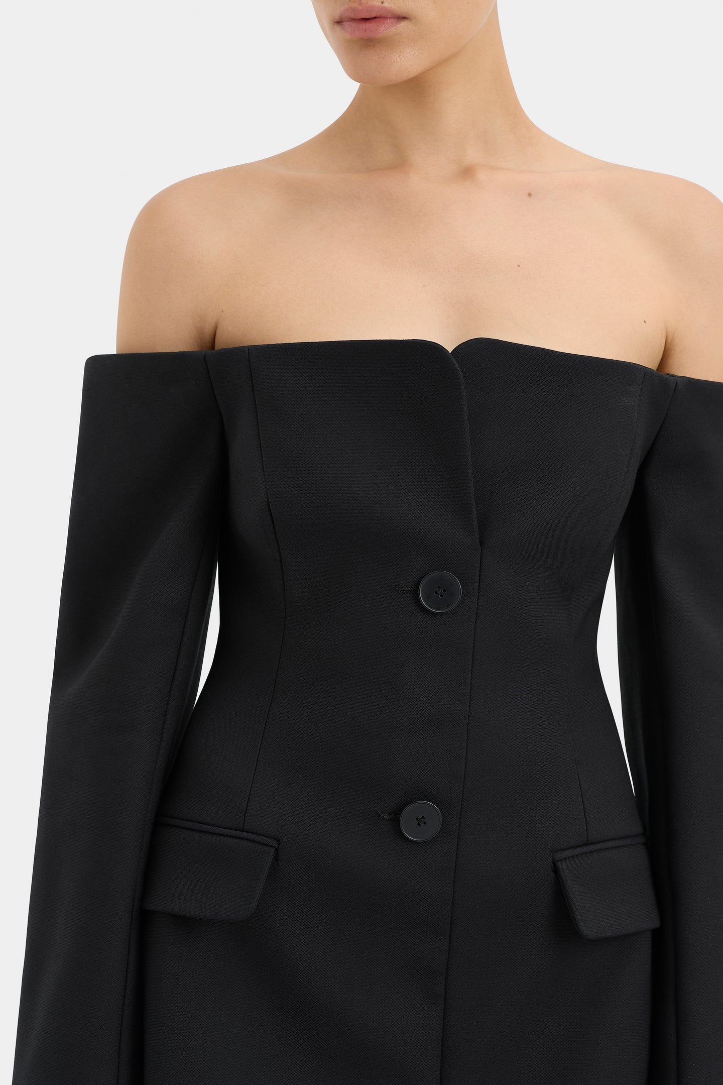SIR. Sandrine Tailored Mini Dress - Black
