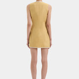 Sir Carlotta Wrap mini Dress in Raffia