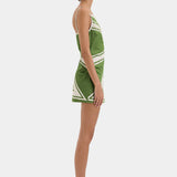 Sir Carlo Mini Dress in Milano Verde