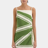 Sir Carlo Mini Dress in Milano Verde