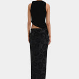 Sir Ettore Drape Top in Black