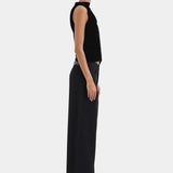 Sir Ettore Drape Top in Black