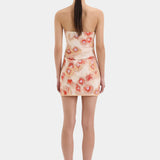 Sir Fiorella Strapless Mini Dress in Petalo Lumina