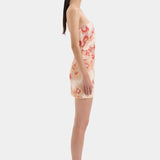 Sir Fiorella Strapless Mini Dress in Petalo Lumina