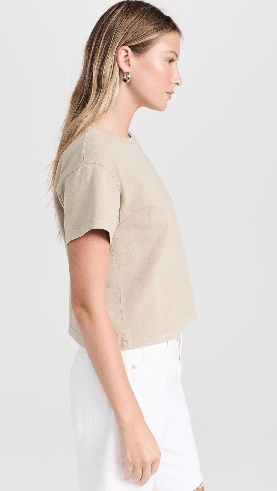 Square Tee | Pale Khaki