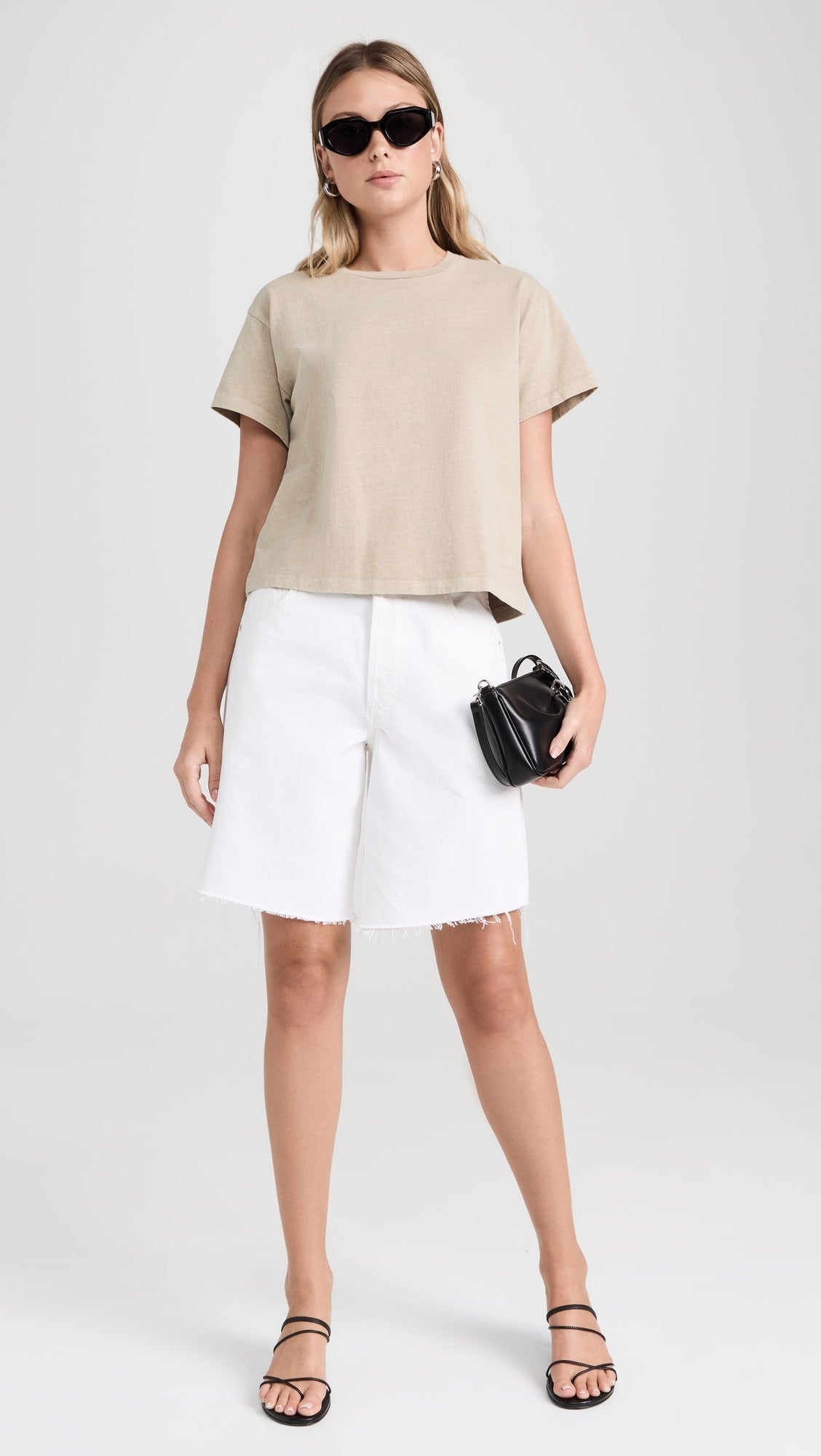 Square Tee | Pale Khaki